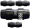 Suinga Pack 4 Manguito Polietileno 40mm | Enlace Polietileno 40mm Aenor | Unión para Tuberia de Polietileno 40 mm | Enlace 40mm, negro