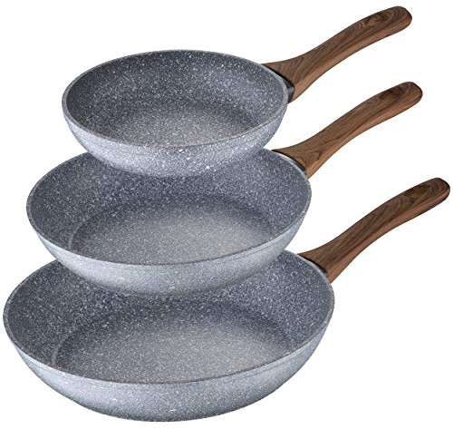 San Ignacio Set 3 Sartenes 22/26/28 Daimiel, Aluminio Forjado, Inducción