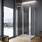 ELEGANT Bi Fold Shower Enclosure Inwards Opening, Space Saving Shower Door (700x700mm)
