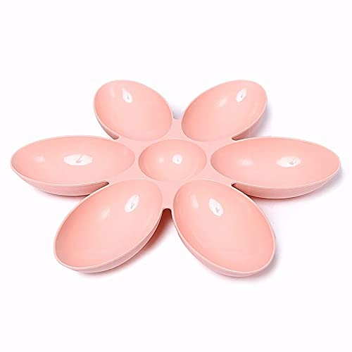 Dog bowls 6 in one Meal cat bowl Puppy Cat Dog Pet Litter Food Feeding Weaning Feeder Bowl Dish Dispenser Dog Accessories Pink
