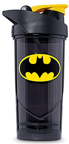 Shieldmixer Hero Pro Classic Shaker Batman Classic - BPA-frei - Gym Zubehör - Eiweiss Shaker - Fitness Trinkflasche - Schwarz - 700ml