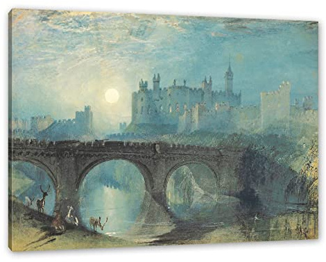 Pixxprint William Turner - Moela Agsa, Größe: 120x80cm, Leinwandbild, fertig gespannt, Wandbild, Dekoration, Kunstdruck, kein Poster