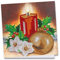 Ideen mit Herz Diamond-Painting-Grußkarte | Strass-Edition | 16 x 16 cm | 370 g/m² | inkl. Steine, Umschlag & Werkzeug (Kerze & Weihnachtskugel 02)