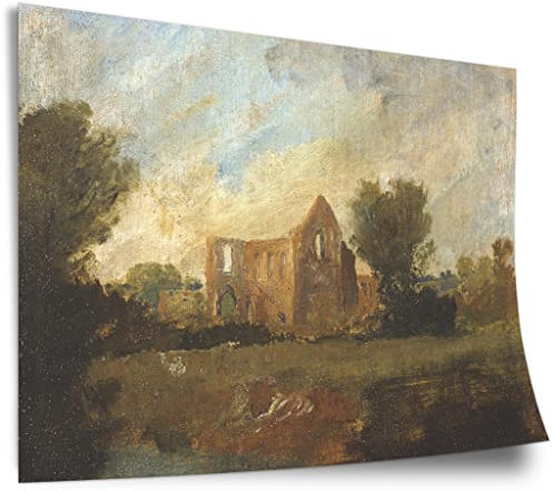 Printistico Poster William Turner - Newark Abbey Kunstdruck ohne Rahmen, Wandbild - A4, A3, A2, A1, A0, XXL - Wohnzimmer, Schlafzimmer, Küche, Deko