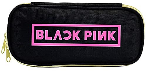 YQWJS Black-Pink Federmäppchen,Unisex Exquisite Beautiful Pencil Case,Pencil Case for School & Office,Kosmetiktaschen Bleistifthalter Schulbedarf