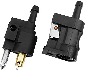 AUGREX 1/4 6mm Barb Female & Male Fuel Line Quick Connectors for Yamaha Outboard Motor Boats