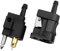 AUGREX 1/4 6mm Barb Female & Male Fuel Line Quick Connectors for Yamaha Outboard Motor Boats