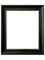 FRAMES BY POST Scandi Bilderrahmen schwarz mit Craquelé-Gold, 60 x 80 cm, Kunststoffglas