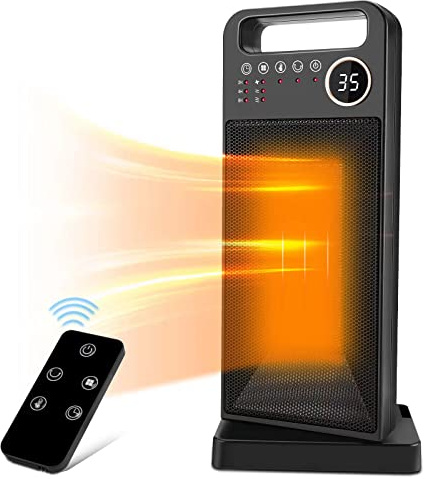 Stufetta Elettrica Basso Consumo con Riscaldamento Rapido, Protezione Multipla e Funzione Oscillazione - 2000W