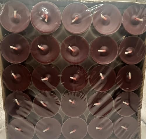 Løgum Kloster Lys Dänisch Nightlights, Teelichter 50er Box transparente Hülle Brenndauer +/- 8 Std. (Bordeaux 76)