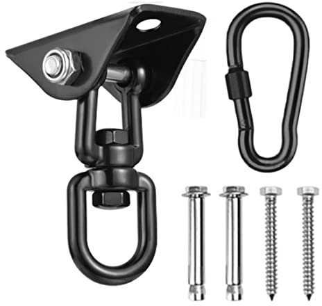 Uinfhyknd Deckenhaken Hängestuhl 360° Swing Hanger 450 kg Swing Haken zum Aufhängen für Tasche, Hängematte, Yoga, etc.