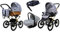 BabyLux Kinderwagen 4in1 mit Autositz für Kleinkinder – Kinderwagen für Neugeborene und Kleinkinder –– Baby Neugeborenen Kinderwagen – ISOFIX Autositzbasis – Max 15kg – Silver Hearts Gold Frame