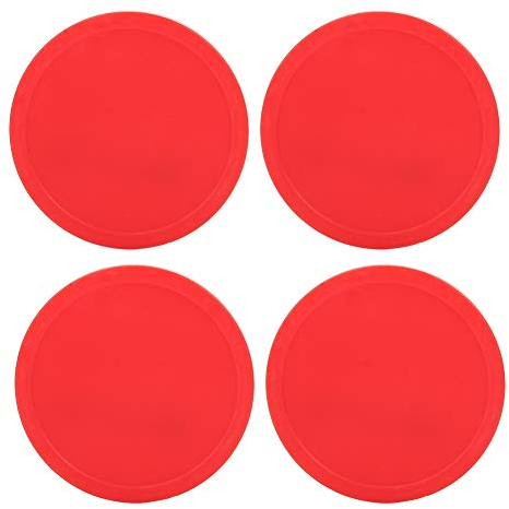 Srliya Air Hockey Pucks Set, 4 Stück Kunststoff Air Hockey Pucks Stück Austauschbar Tischspielausrüstung (Klein (63 mm))