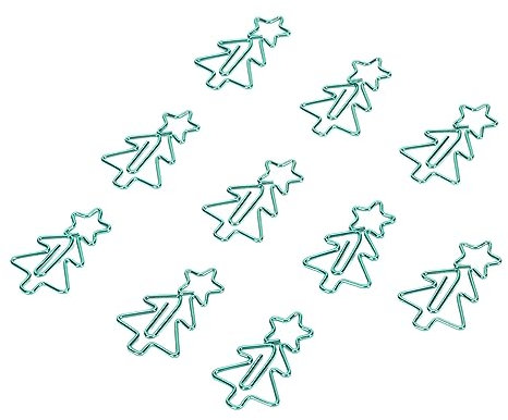 Niedliche Büroklammern in Weihnachtsbaumform, 100 Stück, Verhindern Festliches Weihnachtsbaum-Design, Büroklammern, Rutschfest, Niedliche Weihnachtsbaumform, Dekorative