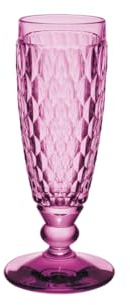 Villeroy & Boch – Boston Berry Sekt-/ Champagnerglas Lila, Spülmaschinenfest, Prosecco Glas, Sektflöte, Außergewöhnliches Glas für Sekt und Champagner, Kristallglas