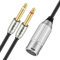 J&D Doble de 1/4 a XLR, XLR Macho a Doble 6,35 mm TS Mono Plug Cables de Micrófono, Chapado en Oro Conector Estéreo Micrófono Convertidores de Audio Cables y XLR Y-Divisor Cable, 1 Metro