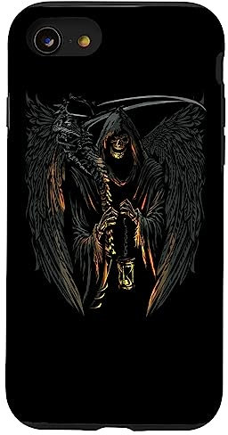 Angel of Death Grim Reaper Scary Halloween Occult Dark Art Case for iPhone SE (2020) / 7 / 8