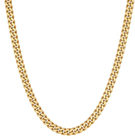 VEXXS Men's Gold Chain Flat Cut012