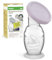 haakaa Manual Silicone Breast Pump with Suction Base and Silicone lid Set, One-Piece Design, Hands-Free Silent Operation, Natural Suction, Spill-Proof & Easy to Clean, 5oz/150ml, Lavender