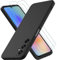 Hülle kompatibel mit Samsung Galaxy A05S, mit 3 Stück Panzer Schutz Glas, Handyhülle Silikon gummiert, Handy Case in Schwarz