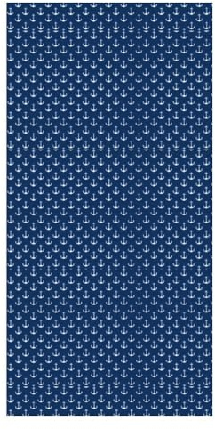 JZemdybill Strandtuch, maritimes Anker-Punkt-Badetuch, Pool-Handtuch, ideal für Fitnessstudio, Schwimmen, 80 x 160 cm