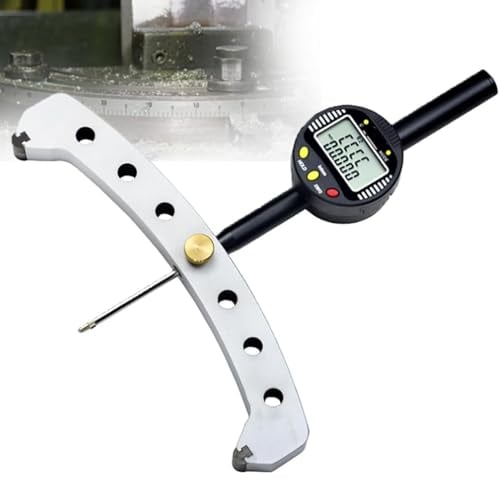 Hydravex Digitales Radiusmessgerät, hochpräzises elektronisches Radiusanzeigewerkzeug, Messradius 450 mm – 2500 mm, mit 200 mm Messbacke, elektronisches Radiusmesswerkzeug