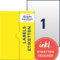 AVERY Zweckform P7784-10 transparente Etiketten (10 Klebeetiketten, 210x297mm auf A4, selbstklebend, Aufkleber zum Bedrucken, wetterfest, Beschriftungen/Produktaufkleber) 10 Blatt, durchsichtig