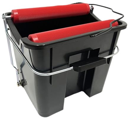 Fenteer Cubo de fregona con Pedal de 14 l, Cubo de Limpieza exprimidor de Agua, Cubo de Limpieza para el hogar con Accesorios