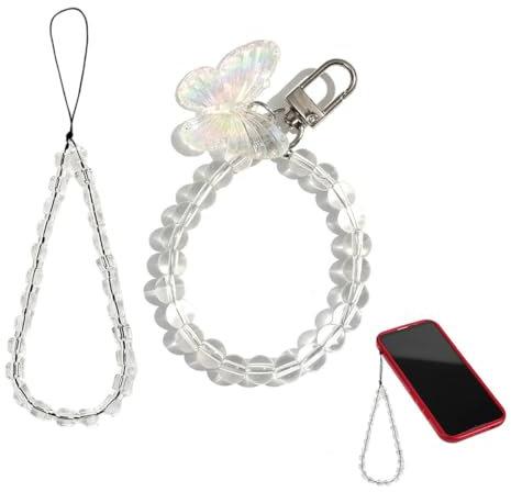 JEYORZY 2 Stück süße Handy-Anhänger, Y2K Handyanhänger, Handy Kette Kurz, Süße Bag Charms für Telefon für Handytasche, Schlüsselanhänger, Kamera-Anhänger