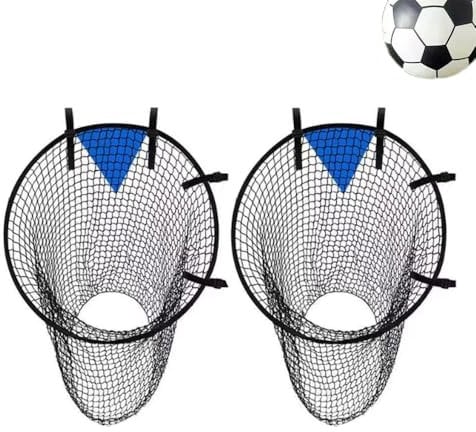 2 Stück Fussball Ziel,Fußball-Zielnetz, Fußballtor Zielnetz,Fußballtor Zielnetz Top Bins,Fussballtor Torwand Zubehör für Schießgenauigkeit Verbesserung （55 X 70 cm）