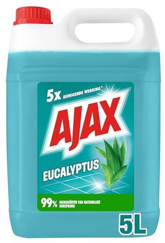 AJAX - Nettoyant ménager sol & multi surfaces - Parfum eucalyptus - le bidon de 5L