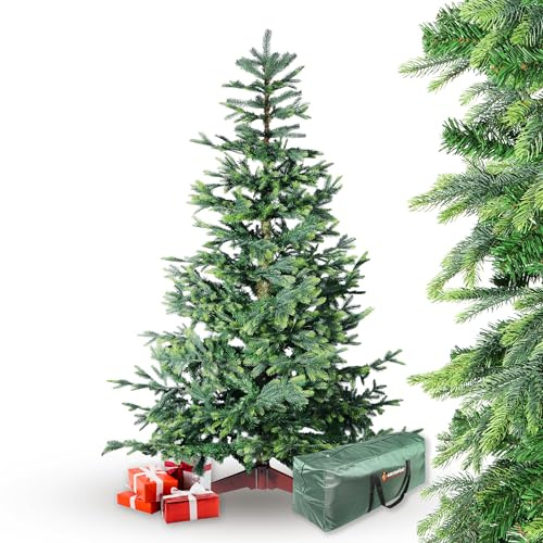 Gartenpirat Künstlicher Weihnachtsbaum BonTree Fichte 210 cm Komfort-Set Christbaum künstlich mit Holtständer und Aufbewahrungstasche