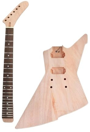 22 Bund E Gitarren Korpus Und Hals DIY Set Handmontiert Für Anfänger Für Üben Des Spielens