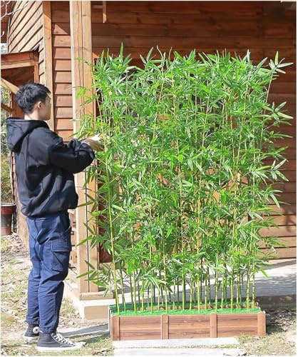 Artificial Bamboo Plants, 5ft Tall Faux Potted Decor for Indoor and Outdoor Home Decor, Ideal Housewarming Gift
