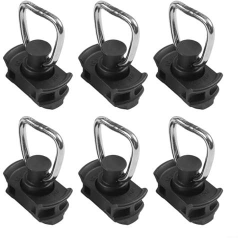 Oniissy Edelstahl Track Lock Endbeschlag für Airlineschiene 500 daN Zugfestigkeit Werkzeug Schnappmechanismus 20mm Lochkompatibilität für LKW