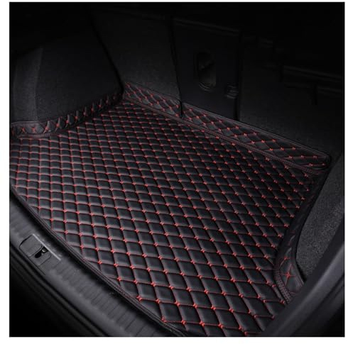 ADUYHCZ Auto Leder Kofferraummatten, Für Peugeot 2008 Allure 2002-2024 2025 Langlebiges Wasserdicht Kratzfest Kofferraumwanne Schutzmatte Innenraum ZubehöR,A