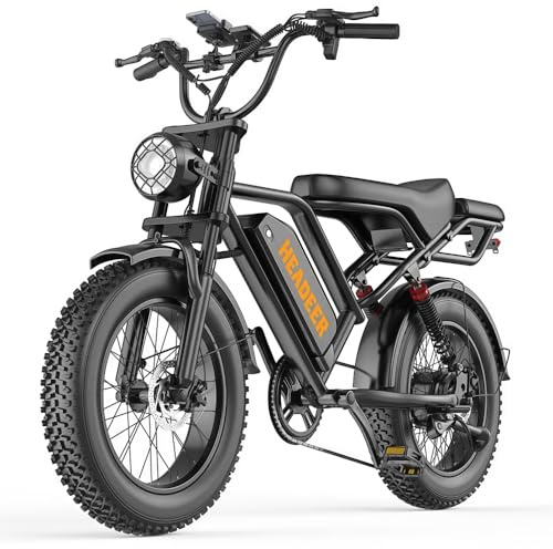 SnokcoBK20 Elektrofahrrad für Erwachsene, 48 V 20 Ah, herausnehmbarer Akku, Reichweite 60–100 km, 20-Zoll-Elektrofahrrad, Doppel-Federung, 7 Gänge, Doppelscheibenbremsen