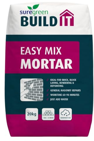 Suregreen Ready Mixed Mortar | Ready Mixed Cement Blend | Add Water | Masonry | Mortar Repair, Pointing, Rendering, General Sand, Cement, Brick Repairs | Easy Mix