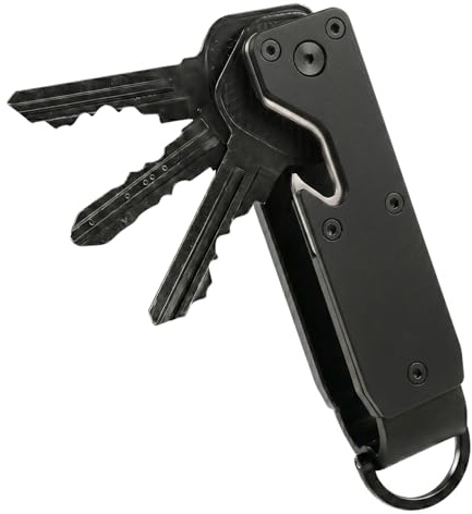 CAXGEK Aluminium Key Organizer Holder with Bottle Opener, Compact Design with Easy Access.