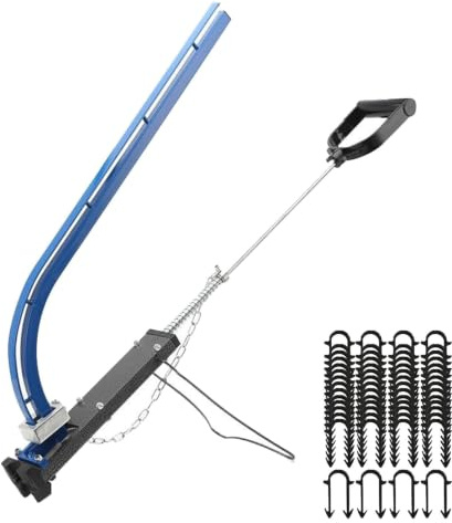 Underfloor Heating Pipe Clip Tacker Gun with 300 x 20mm Staples for Floor Pipe Installation