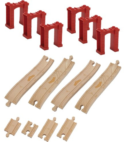 Chuggington LC56903 - Ansteigendes Schienenpack (Holz - Schienenpack)