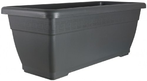 Geli Thermo Plastic Plato Pot de fleurs en plastique 100 cm anthracite