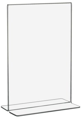 10 Stück DIN A5 T-Ständer/Werbeaufsteller/T-Aufsteller im Hochformat aus Acrylglas