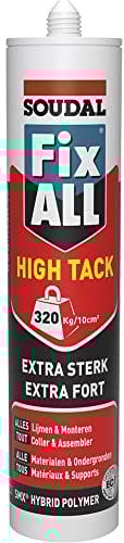 Fix ALL High Tack - Dichtmittel mit hoher Anfangshaftung - Soudal - 290 ml kartusche, Scharz