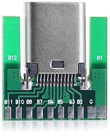CY DIY 24pin USB 3.1 Type C Female Socket Connector SMT type with PC Board