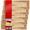 casa pura Stufenmatten innen selbstklebend rechteckig beige 15 Stück Treppenstufen Matten 65 x 23,5cm, modernes Design Stufenteppich (Via Veneto)
