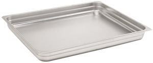 Pentole Agnelli COIXGNP21020 Bacinella Gastronorm 2/1, Acciaio Inossidabile, Argento, 65 x 53 x 2 cm