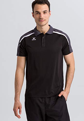 ERIMA Jungen Poloshirt Poloshirt, schwarz/weiß/dunkelgrau, M, 1111824
