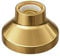 ledscom.de Deckenleuchte/Lampenfassung ELEKTRA, Porzellan, gold glänzend, 1x E27 max. 300W