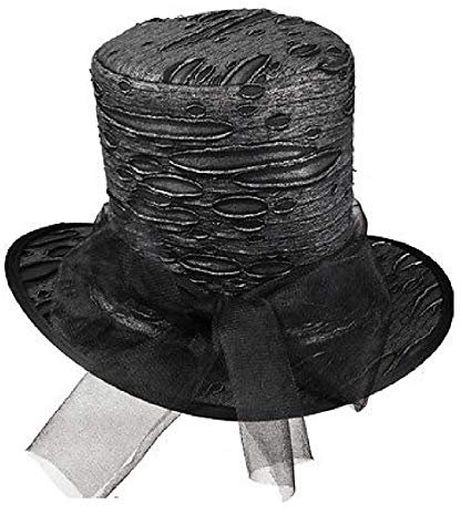 narrenkiste O23684 schwarz Gothic Zylinder Halloweenhut